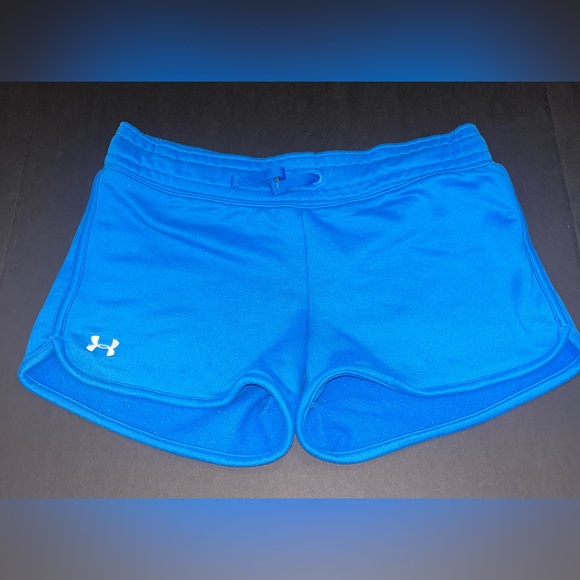 Under Armour Blue Athletic Fleece Shorts - Picture 1 of 3